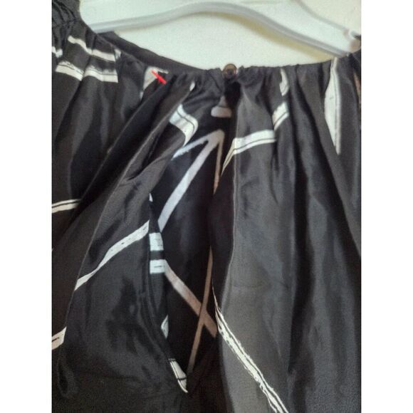 NWT Rick Ownens "The Bubble Dress" Black/White Geometric Print Cupro Dress sz 40 - Picture 11 of 14